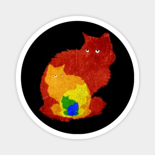 Rainbow cats Magnet